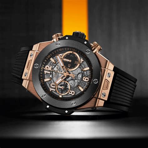 hublot king power gold unico|Hublot king gold ceramic.